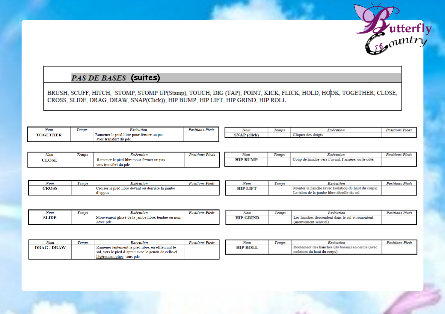 8 pas de bases 2