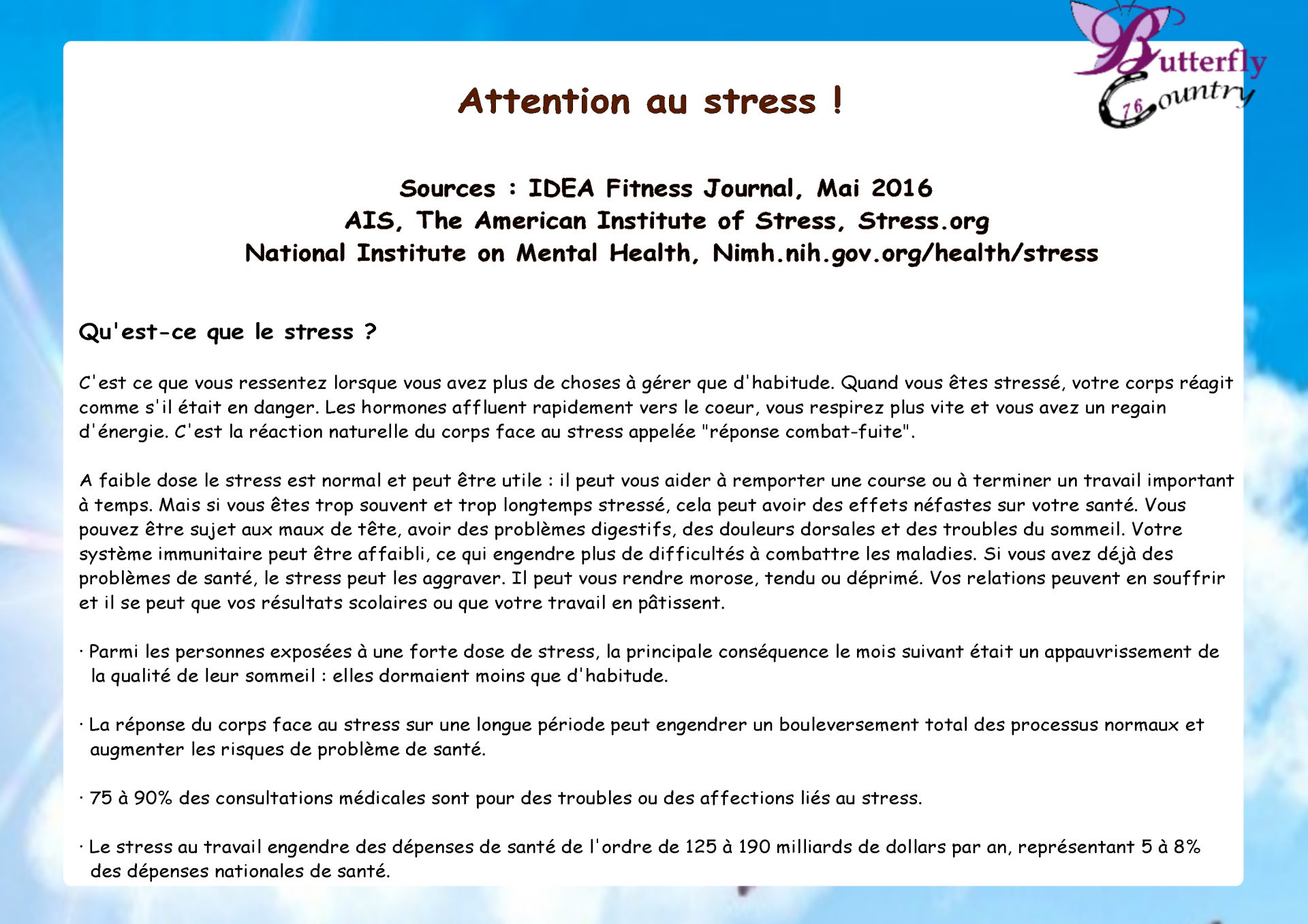 Attention au stress 1