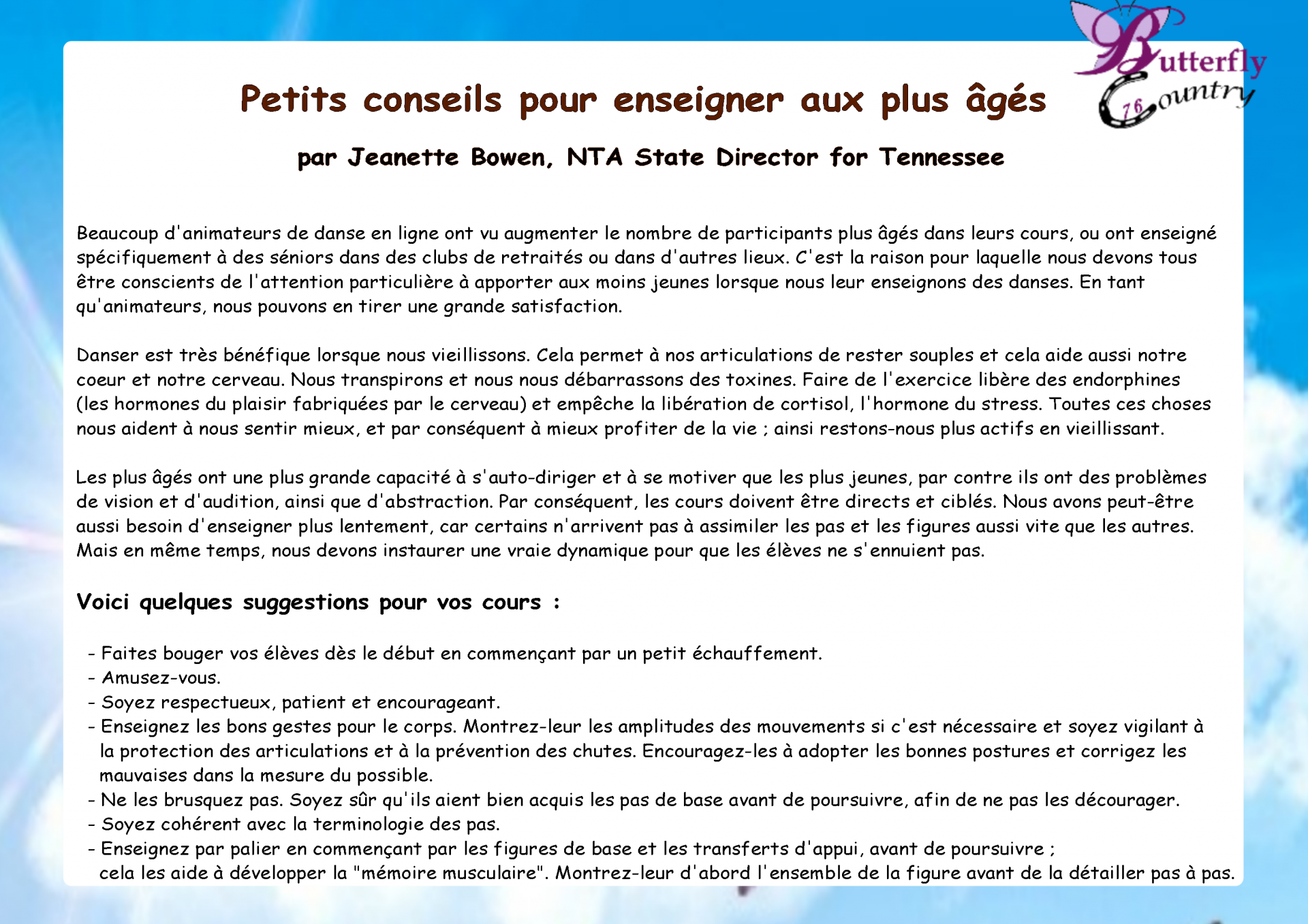 Petits conseils pour enseigner aux plus ages 1